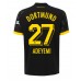Tanie Strój piłkarski Borussia Dortmund Karim Adeyemi #27 Koszulka Wyjazdowej 2023-24 Krótkie Rękawy